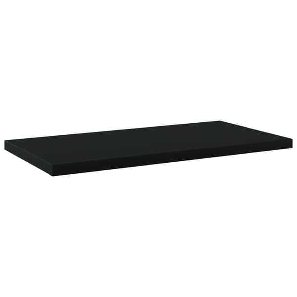 vidaXL boghylder 4 stk. 40x20x1,5 cm spånplade sort