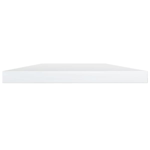 vidaXL boghylder 4 stk. 40x20x1,5 cm spånplade hvid højglans