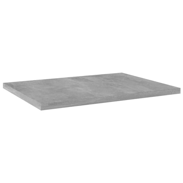 vidaXL boghylder 4 stk. 40x30x1,5 cm spånplade betongrå