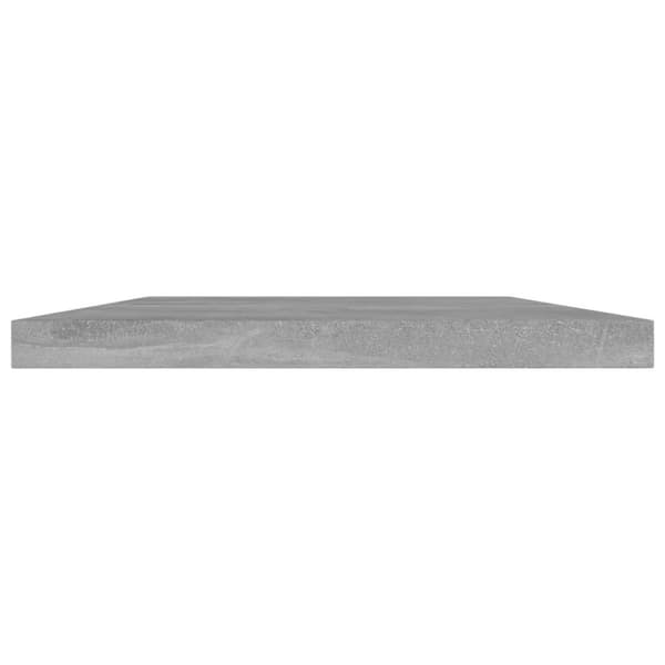 vidaXL boghylder 4 stk. 40x20x1,5 cm spånplade betongrå
