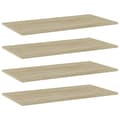 Miniatyrbilde 1 av 5: vidaXL Hylleplater 4 stk sonoma eik 80x40x1,5 cm sponplate