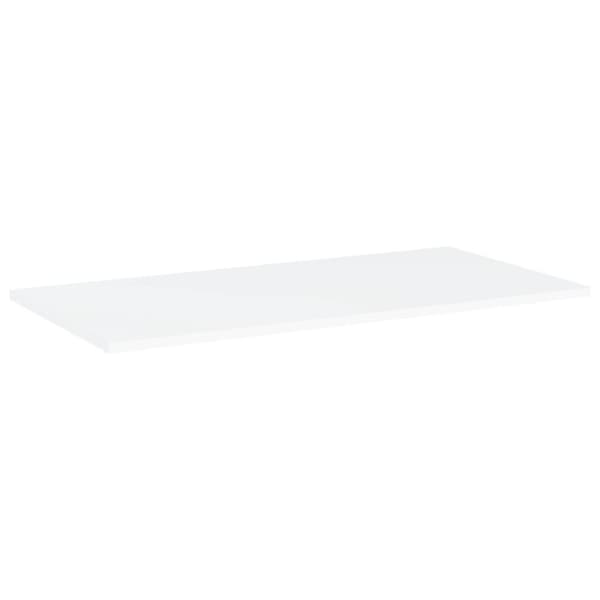 vidaXL boghylder 4 stk. 80x40x1,5 cm spånplade hvid