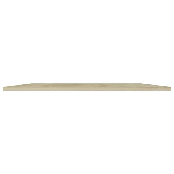 vidaXL Hyllplan 4 st sonoma-ek 80x20x1,5 cm spånskiva