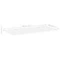 Miniatyrbilde 5 av 5: vidaXL Hylleplater 4 stk hvit 80x40x1,5 cm sponplate