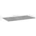 Miniatyrbilde 5 av 6: vidaXL Hylleplater 4 stk betonggrå 80x40x1,5 cm sponplate