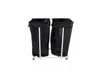 Säckvagn dubbel 4 hjul 100-125L vit