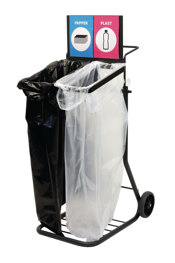 Säckvagn ACTIVA sortering 125L svart