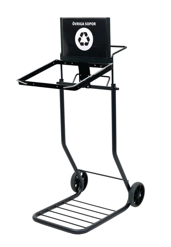 Säckvagn ACTIVA sortering 125L svart