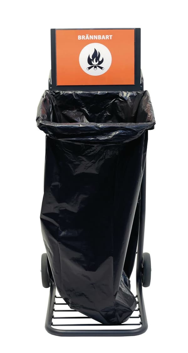 Säckvagn ACTIVA sortering 125L svart