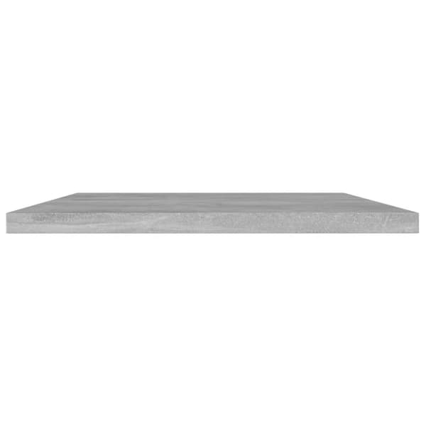 vidaXL boghylder 4 stk. 100x20x1,5 cm konstrueret træ betongrå