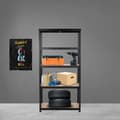 Miniatyrbillede 10 af 10: Catterhouse Metal Hylde Hans Plus 5 90x40x180 Cm Sort