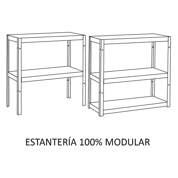Catterhouse Galaniseret Hylde Max Pro 4 60x30x148 Cm Søvfarvet