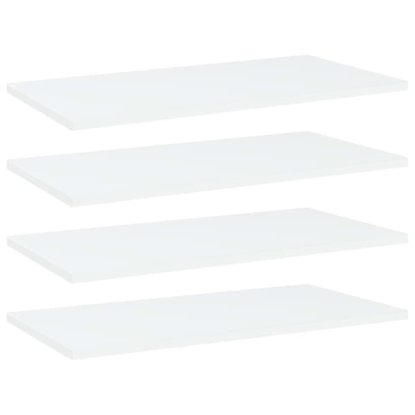Hyllplan 4 st vit 60x30x1,5 cm konstruerat trä