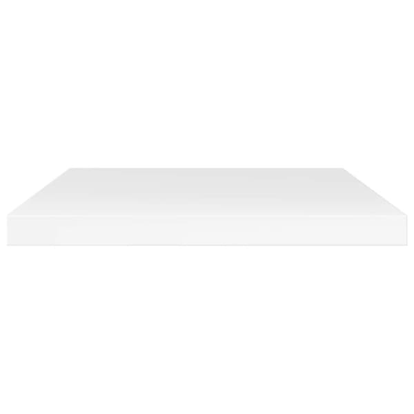 Hyllplan 4 st vit högglans 40x20x1,5 cm konstruerat trä