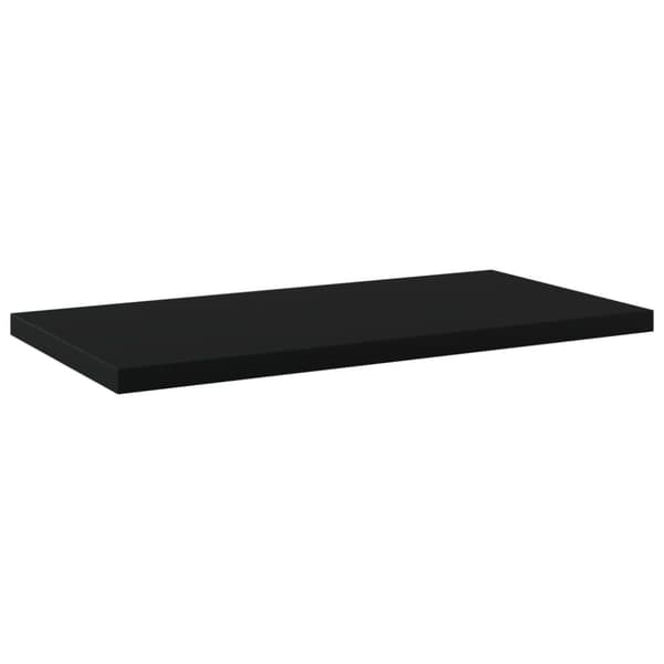 boghylder 4 stk. 40x20x1,5 cm konstrueret træ sort