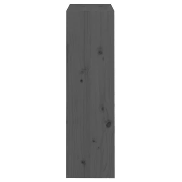 bogreol/rumdeler 60x30x103,5 cm massivt fyrretræ grå