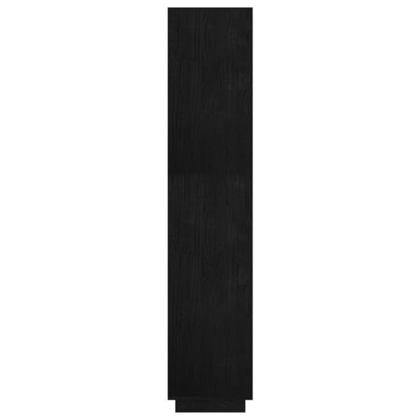Kirjahylly/tilanjakaja musta 60x35x167 cm täysi mänty