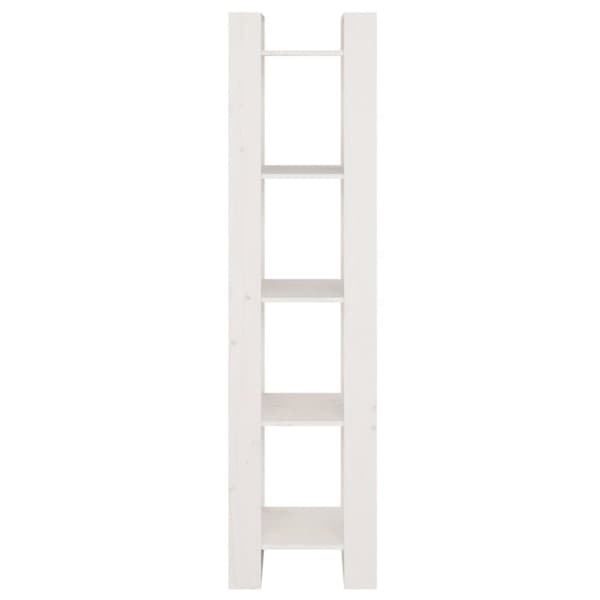 bogreol/rumdeler 41x35x160 cm massivt fyrretræ hvid