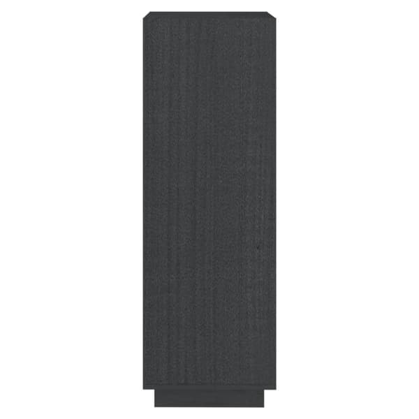 bogreol/rumdeler 40x35x103 cm massivt fyrretræ grå