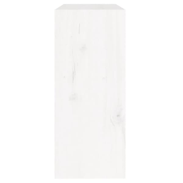 bogreol/rumdeler 60x30x71,5 cm massivt fyrretræ hvid