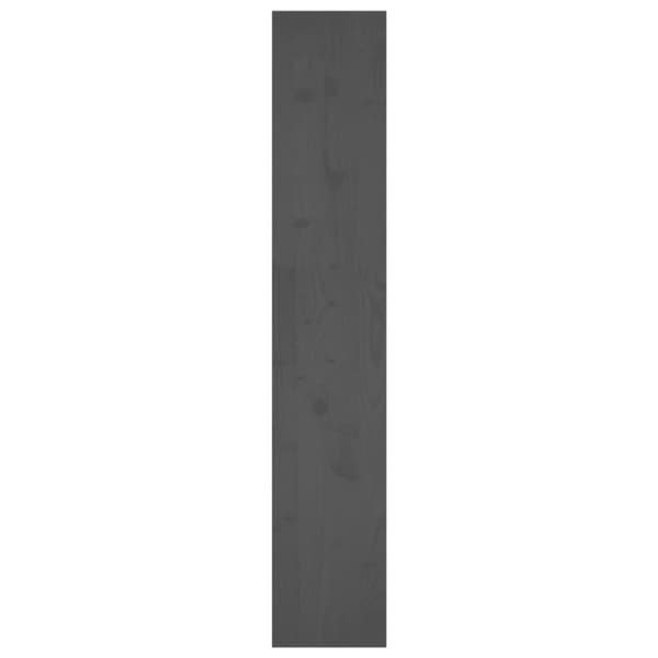 Bokhylla/Rumsavdelare grå 80x30x167,4 cm massiv furu