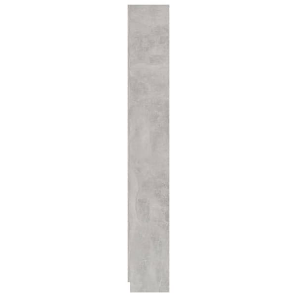 5-tasoinen kirjahylly betoninharmaa 60x24x175 cm tekninen puu