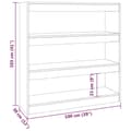 Miniatyrbillede 7 af 8: bogreol/rumdeler 100x30x103 cm grå sonoma-eg