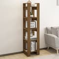 Miniatyrbillede 1 af 9: bogreol/rumdeler 41x35x160 cm massivt fyrretræ gyldenbrun