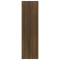 Miniatyrbillede 6 af 8: bogreol/rumdeler 40x30x103 cm konstrueret træ brun egetræ