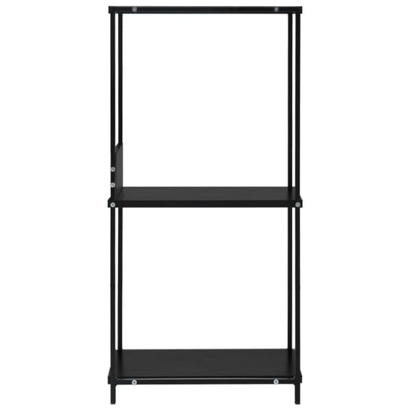 Bokhylla svart 33,5x39,6x79,7 cm konstruerat trä