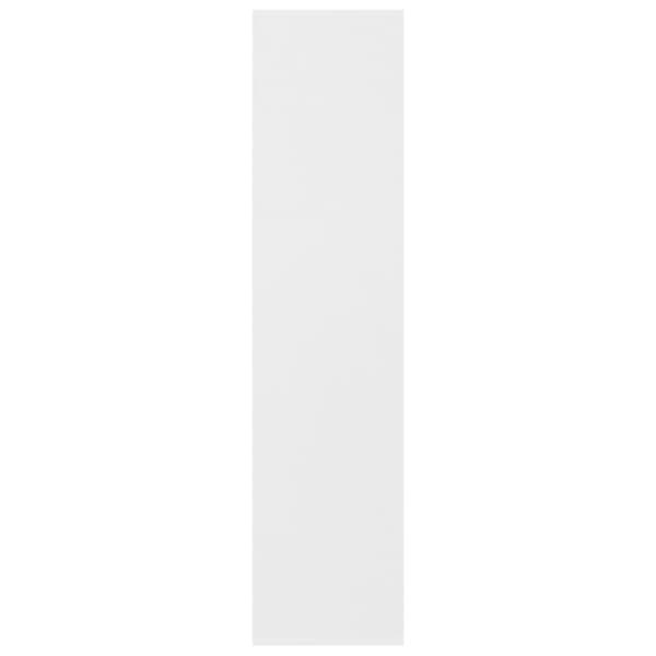 bogreol 50x25x106 cm konstrueret træ hvid