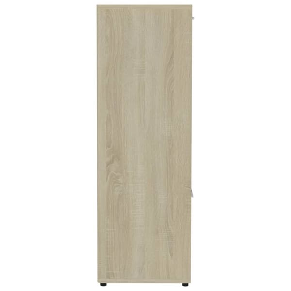 bogreol 90x30x90 cm konstrueret træ sonoma-eg