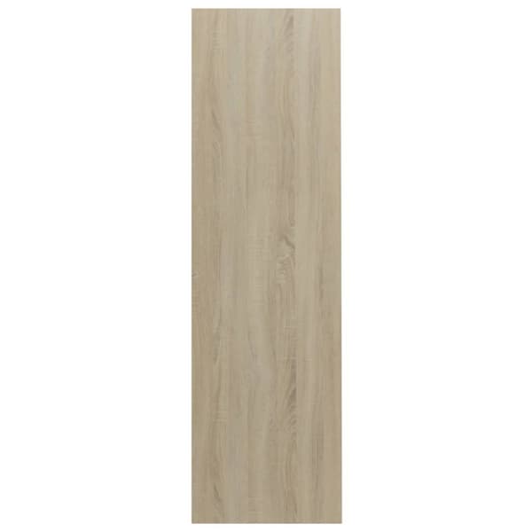 Kirjahylly valkoinen ja Sonoma tammi 97,5x29,5x100 cm lastulevy