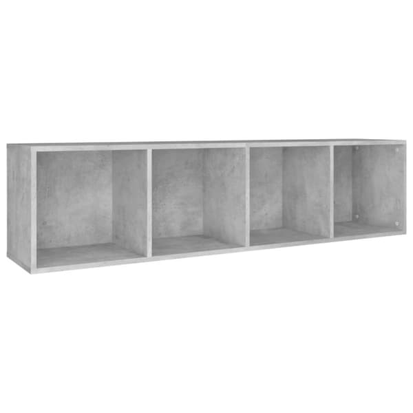 Kirjahylly/TV-taso betoninharmaa 36x30x143 cm tekninen puu