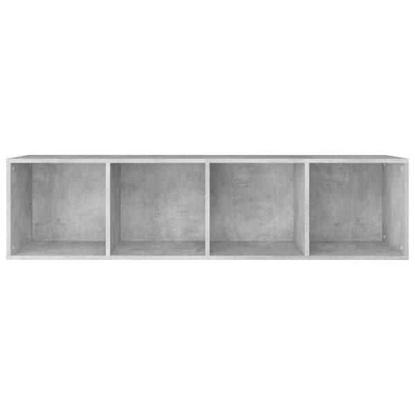 Kirjahylly/TV-taso betoninharmaa 36x30x143 cm tekninen puu