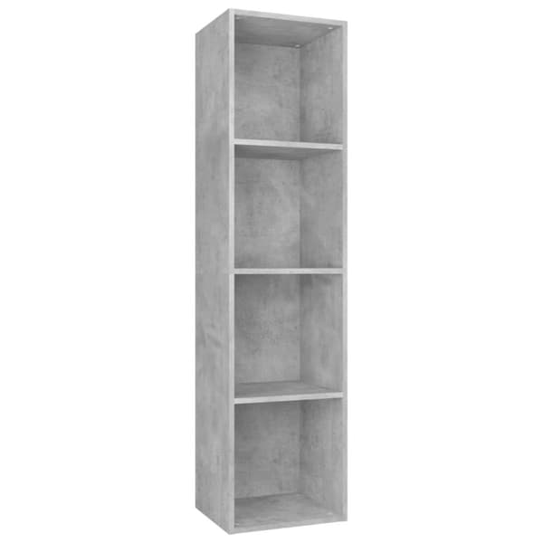 Kirjahylly/TV-taso betoninharmaa 36x30x143 cm tekninen puu