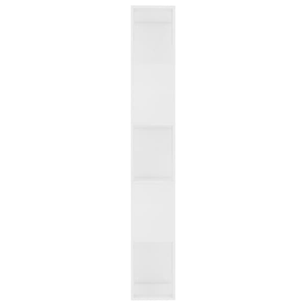 bogreol/rumdeler 45x24x159 cm konstrueret træ hvid