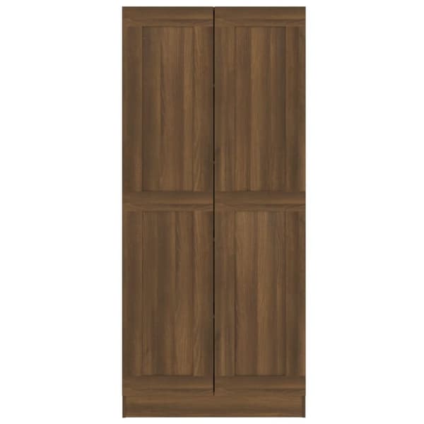 Kirjakaappi ruskea tammi 82,5x30,5x185,5 cm tekninen puu