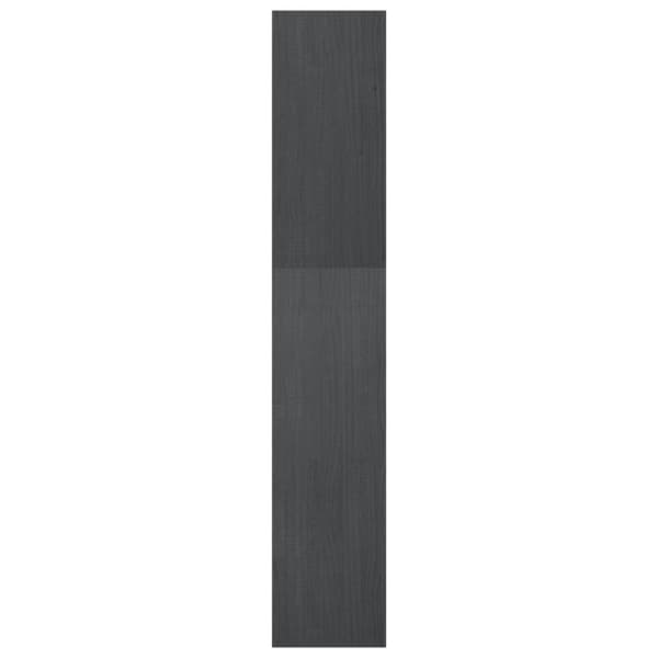 Bokhylla/Rumsavdelare grå 40x30x167,5 cm massiv furu