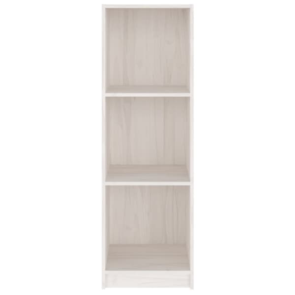 bogreol/rumdeler 36x33x110 cm massivt fyrretræ hvid