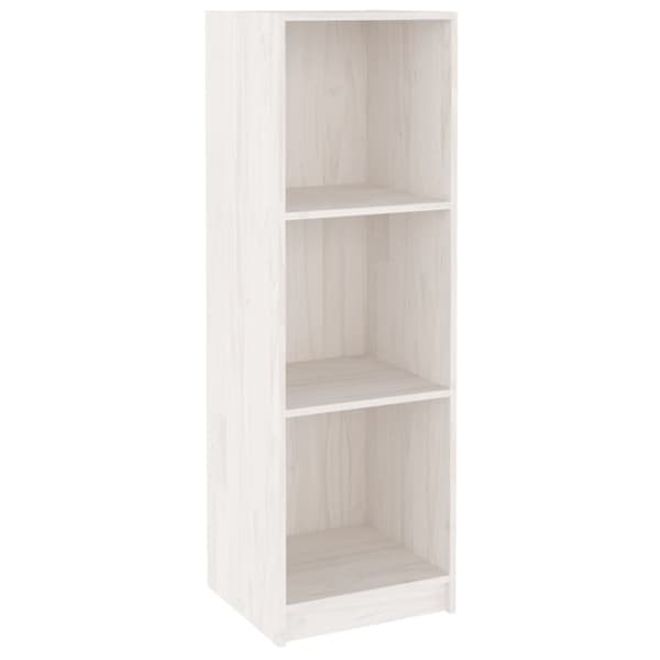 bogreol/rumdeler 36x33x110 cm massivt fyrretræ hvid