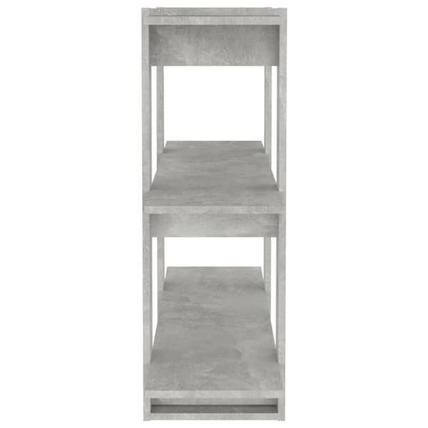 bogreol/rumdeler 100x30x87 cm betongrå