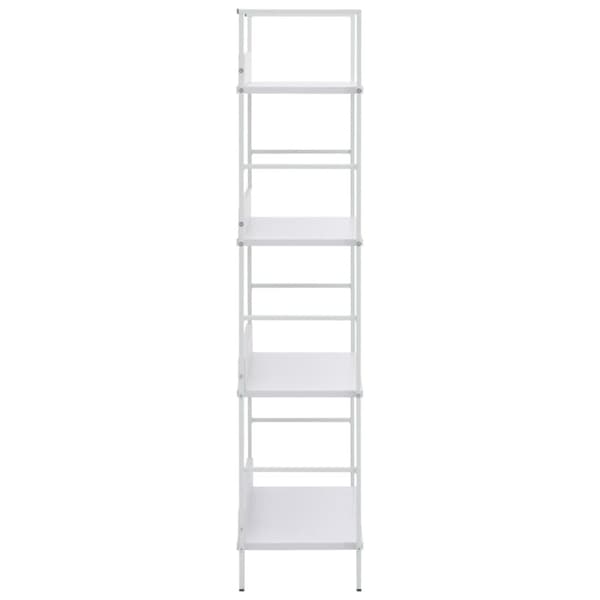 bogreol med 3 hylder 60x27,6x124,5 cm konstrueret træ hvid