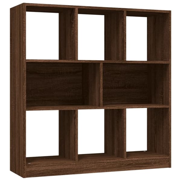 bogreol 97,5x29,5x100 cm konstrueret træ brunegetræ