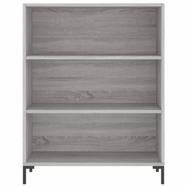 skab 69,5x32,5x90 cm konstrueret træ grå sonoma-eg