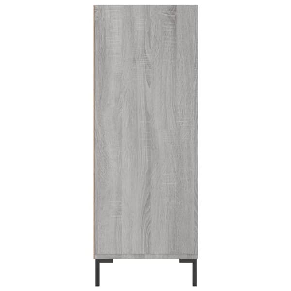 skab 69,5x32,5x90 cm konstrueret træ grå sonoma-eg