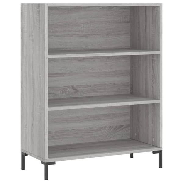 skab 69,5x32,5x90 cm konstrueret træ grå sonoma-eg