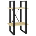 Miniatyrbillede 2 af 9: bogreol 40x30x70 cm 2 hylder massivt fyrretræ
