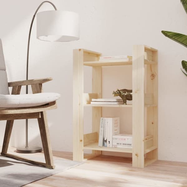 Bokhylla/Rumsavdelare 60x35x91 cm massiv furu