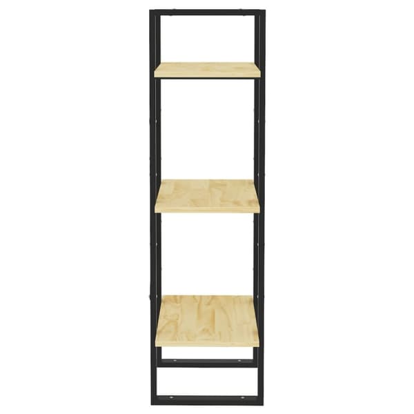 bogreol 40x30x105 cm 3 hylder massivt fyrretræ